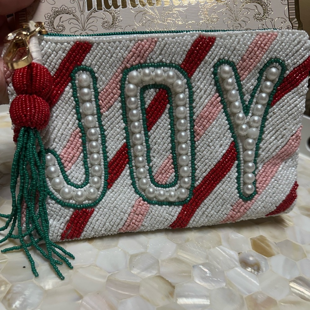 Marshalls Viral Beaded Clutch - Red, Pink, Green so pretty!